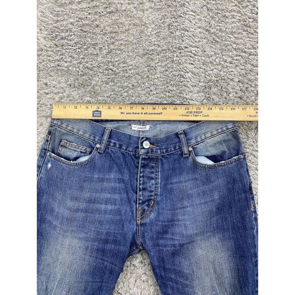 Gianfranco Ferre Jeans Mens 35x30 Button Fly Low Waist Tapered Leg Stretch Denim - Picture 3 of 13